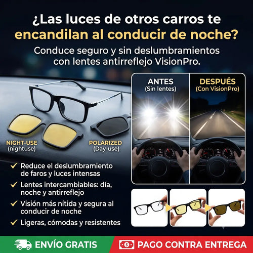 VisionPro™ 2X1 | Lentes polarizados para conducir de noche